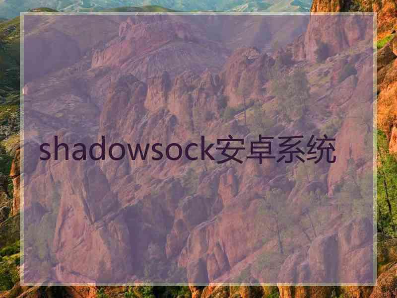 shadowsock安卓系统