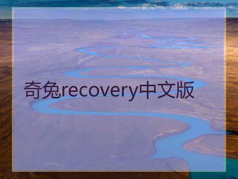 奇兔recovery中文版