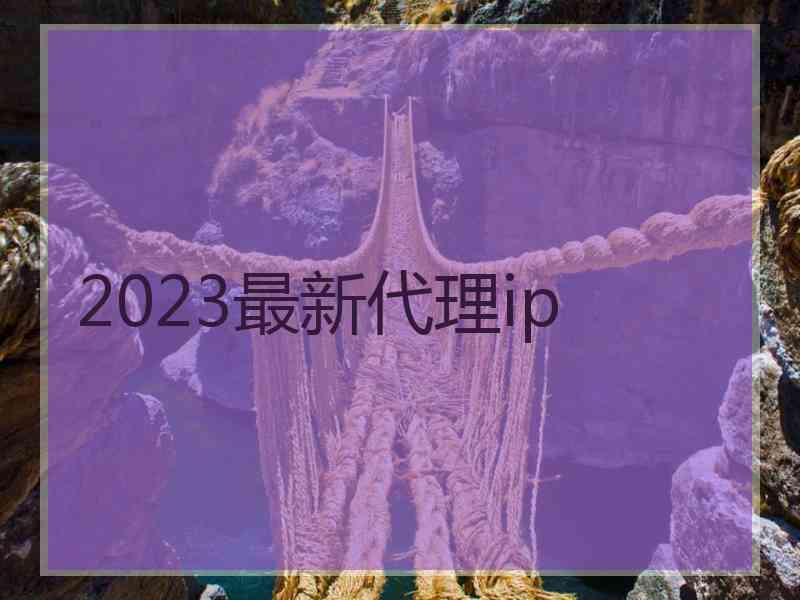 2023最新代理ip