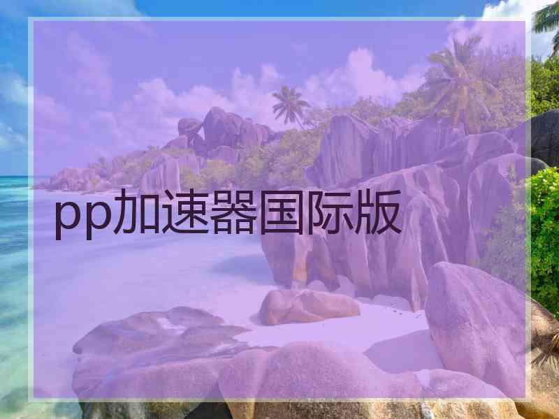 pp加速器国际版